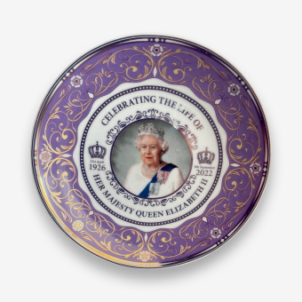 Porselein bordje Queen Elizabeth II