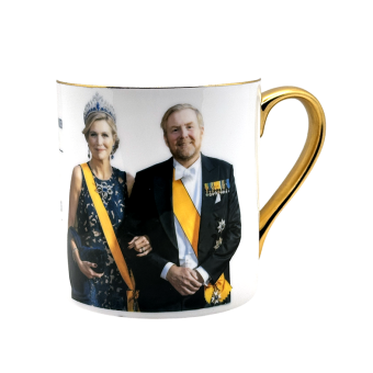 Bone China Beker Koningspaar Luxemburg