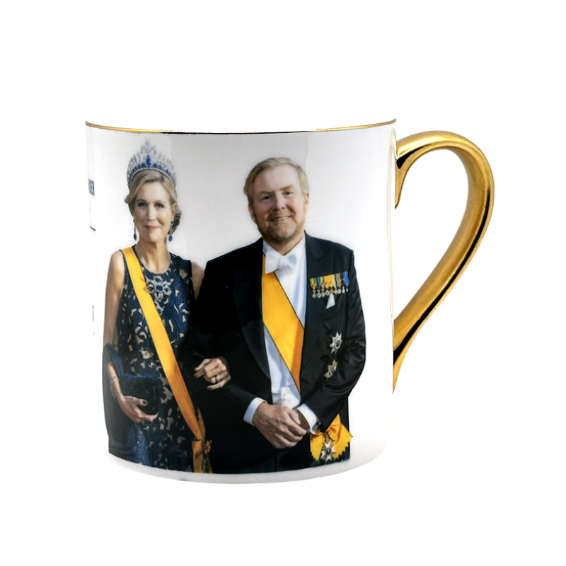Bone China Tasse Königspaar Luxemburg