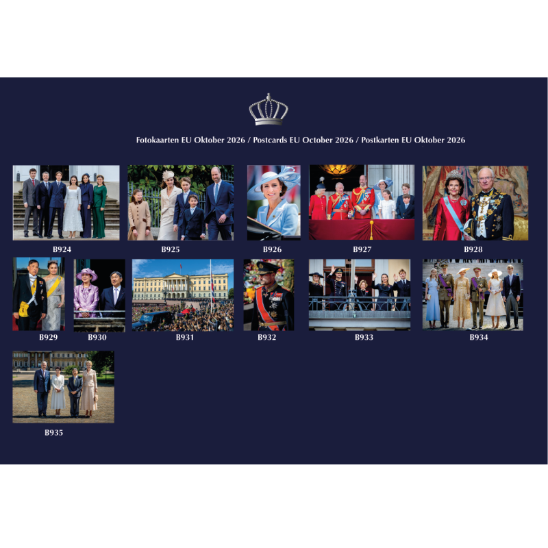Postkarten EU Royals Oktober 2026