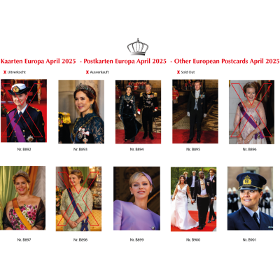 Postkarten EU Royals April 2025