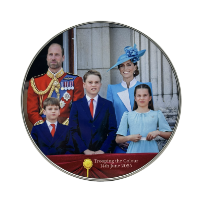 Keksdose Trooping the Colour 2025 Rund 01 Keksdose Trooping the Colour 2025 Rund 01