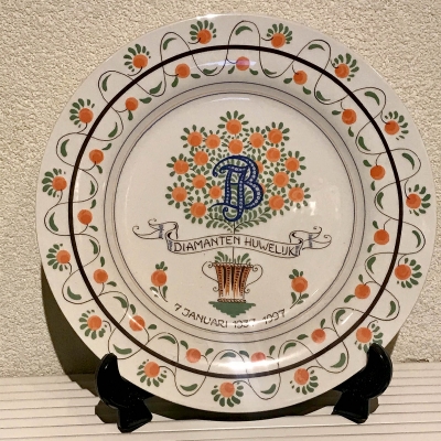 Plate Diamanten Huwelijk Juliana Bernhard